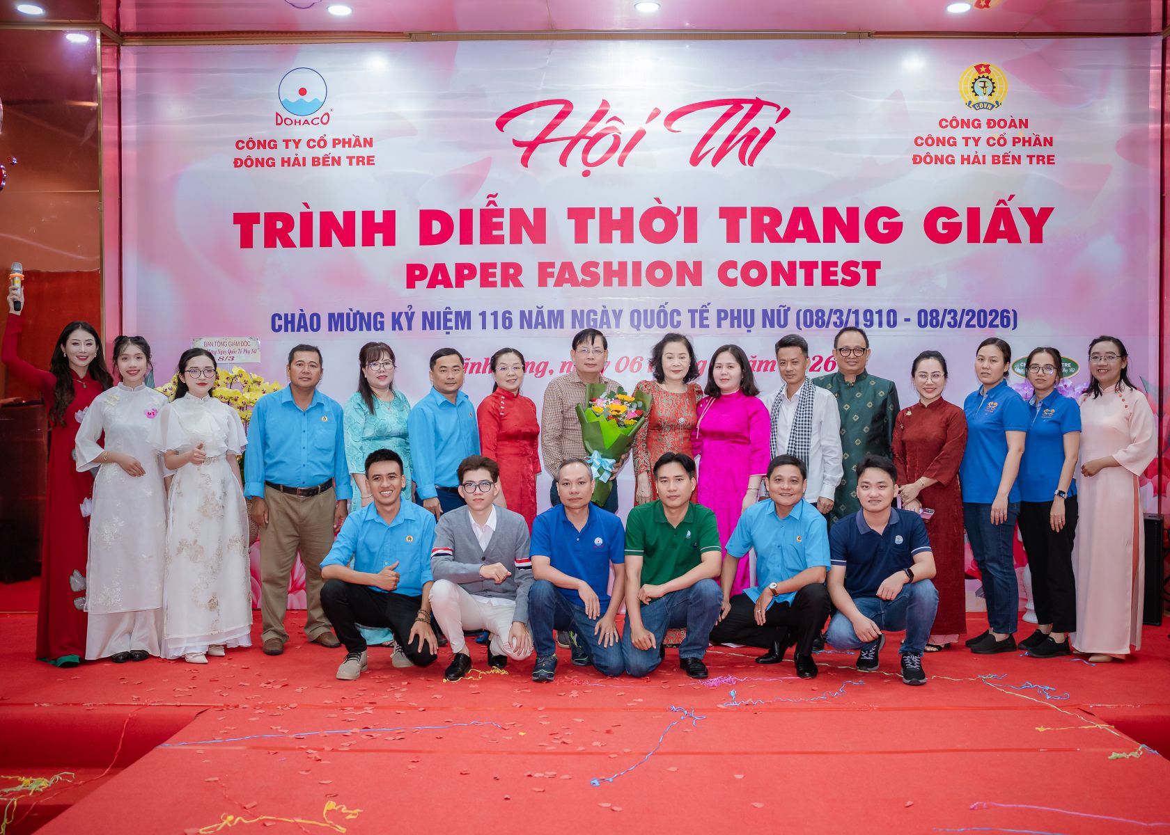 CÔNG TY CỔ PHẦN ĐÔNG HẢI BẾN TRE TỔ CHỨC CHƯƠNG TRÌNH TRI ÂN CBCNV NỮ VÀ CUỘC THI TRÌNH DIỄN THỜI TRANG GIẤY NHÂN NGÀY QUỐC TẾ PHỤ NỮ 8/3